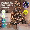 Christmas By Sas 1.8m Fibre Optic/LED Christmas Tree 210 Tips Multicolour Star & Ornaments Deals499