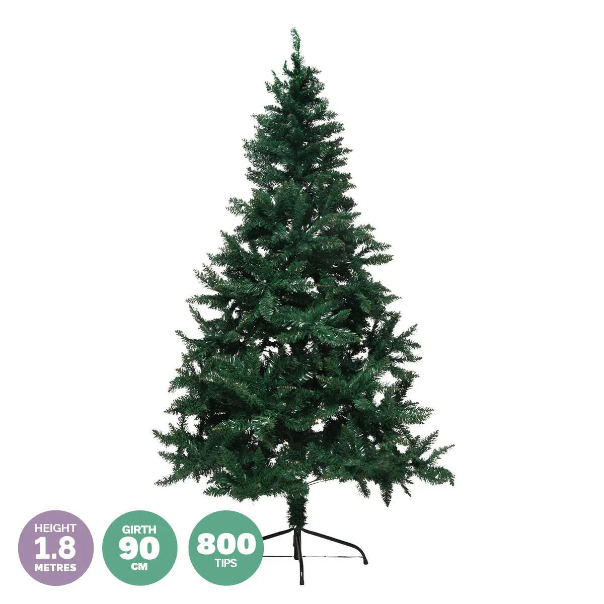 Christmas By Sas 1.8m Full Figured Pine Tree Realistic Foliage 800 Tips Deals499