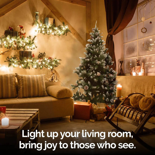 Christmas By Sas 1.8m Full Figured Tree Snow Covered Tips & Pine Cones Deals499