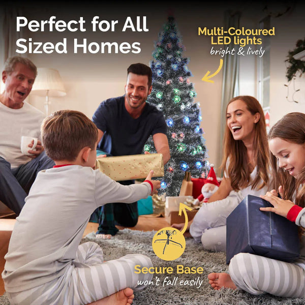 Christmas By Sas 1.8m Pine Tree 210 Multi-Colour LED Lights With 8 Functions Deals499