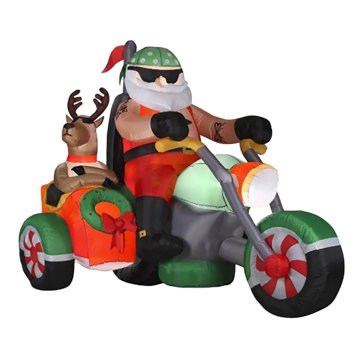 Christmas By Sas 1.8m Santa Reindeer & Trike Built-In Blower LED Lighting Deals499
