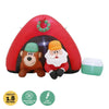 Christmas By Sas 1.8m Santa & Bear Camping Built-In Blower LED Lighting Deals499