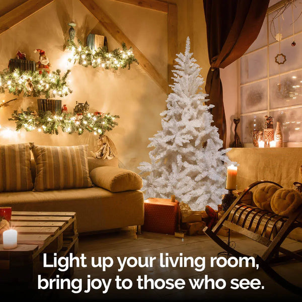 Christmas By Sas 1.8m White Pine Tree Full Figured Easy Assembly 800 Tips Deals499