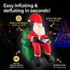 Christmas By Sas 1.9m Santa & His Reading Chair Self Inflating LED Lighting Deals499