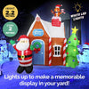Christmas By Sas 2.2m Gingerbread House & Santa Self Inflating LED Lights Deals499