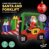 Christmas By Sas 2.4 x 1.8m Santa & Forklift Built-In Blower LED Lighting Deals499