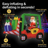 Christmas By Sas 2.4 x 1.8m Santa & Forklift Built-In Blower LED Lighting Deals499