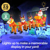 Christmas By Sas 2.9m Santa Reindeers & Sleigh Built-In Blower LED Lighting Deals499