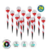 Christmas By Sas 24PCE Solar Candy Cane Stakes With Crackle Balls LED 35cm Deals499
