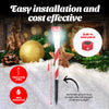 Christmas By Sas 24PCE Solar Stakes Red & White Striped Colour Changing 36cm Deals499
