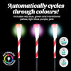 Christmas By Sas 24PCE Solar Stakes Red & White Striped Colour Changing 36cm Deals499
