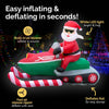 Christmas By Sas 3.65m Santa & Jet Ski Built-In Blower Bright LED Lighting Deals499