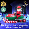 Christmas By Sas 3.65m Santa & Jet Ski Built-In Blower Bright LED Lighting Deals499
