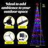 Christmas By Sas 5m Tree Shaped LED Multicoloured Solar Lights & Metal Frame Deals499