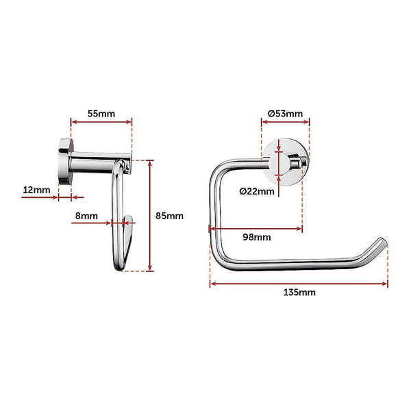 Classic Chrome Toilet Paper Holder Bathroom Deals499
