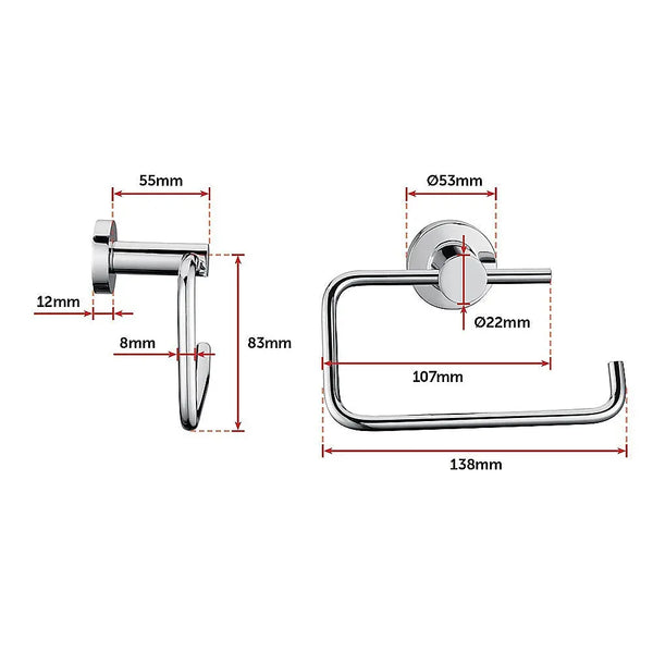 Classic Chrome Toilet Paper Holder Bathroom Deals499