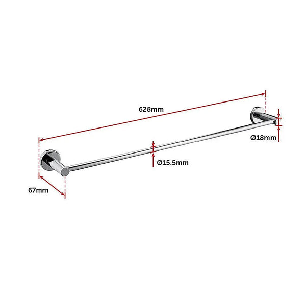 Classic Chrome Towel Bar Rail Bathroom Deals499