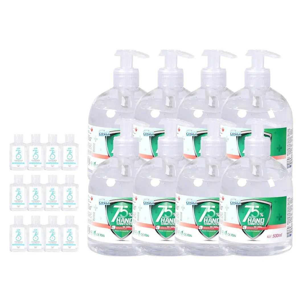 Cleace 8x Hand Sanitiser Instant Gel Wash 75% Alcohol 99% Anti Bacterial 500ML Deals499
