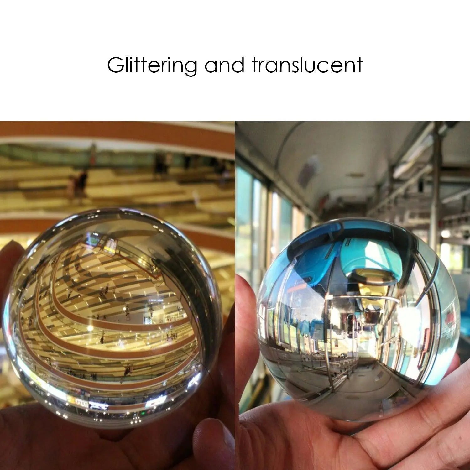 Clear Glass Healing Crystal Ball Sphere Photography Props Lens ball Decor Gifts Deals499