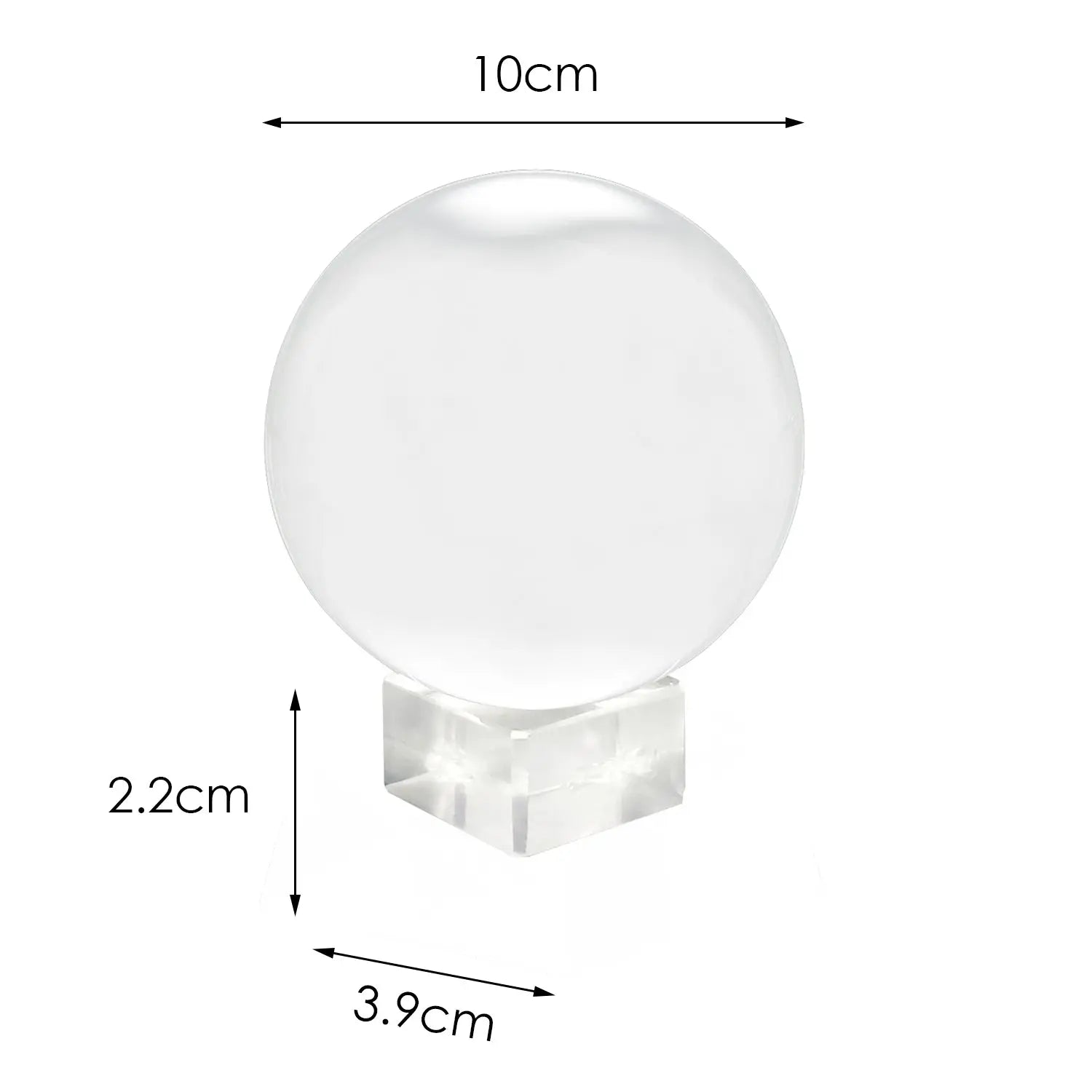 Clear Glass Healing Crystal Ball Sphere Photography Props Lens ball Decor Gifts Deals499