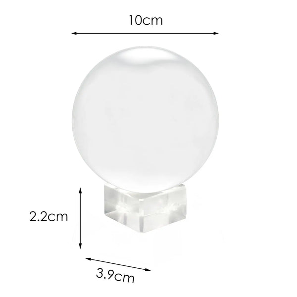 Clear Glass Healing Crystal Ball Sphere Photography Props Lens ball Decor Gifts Deals499