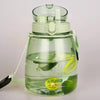 Clear Large Water Bottle Water Jug with Adjustable Shoulder Strap - Green Deals499