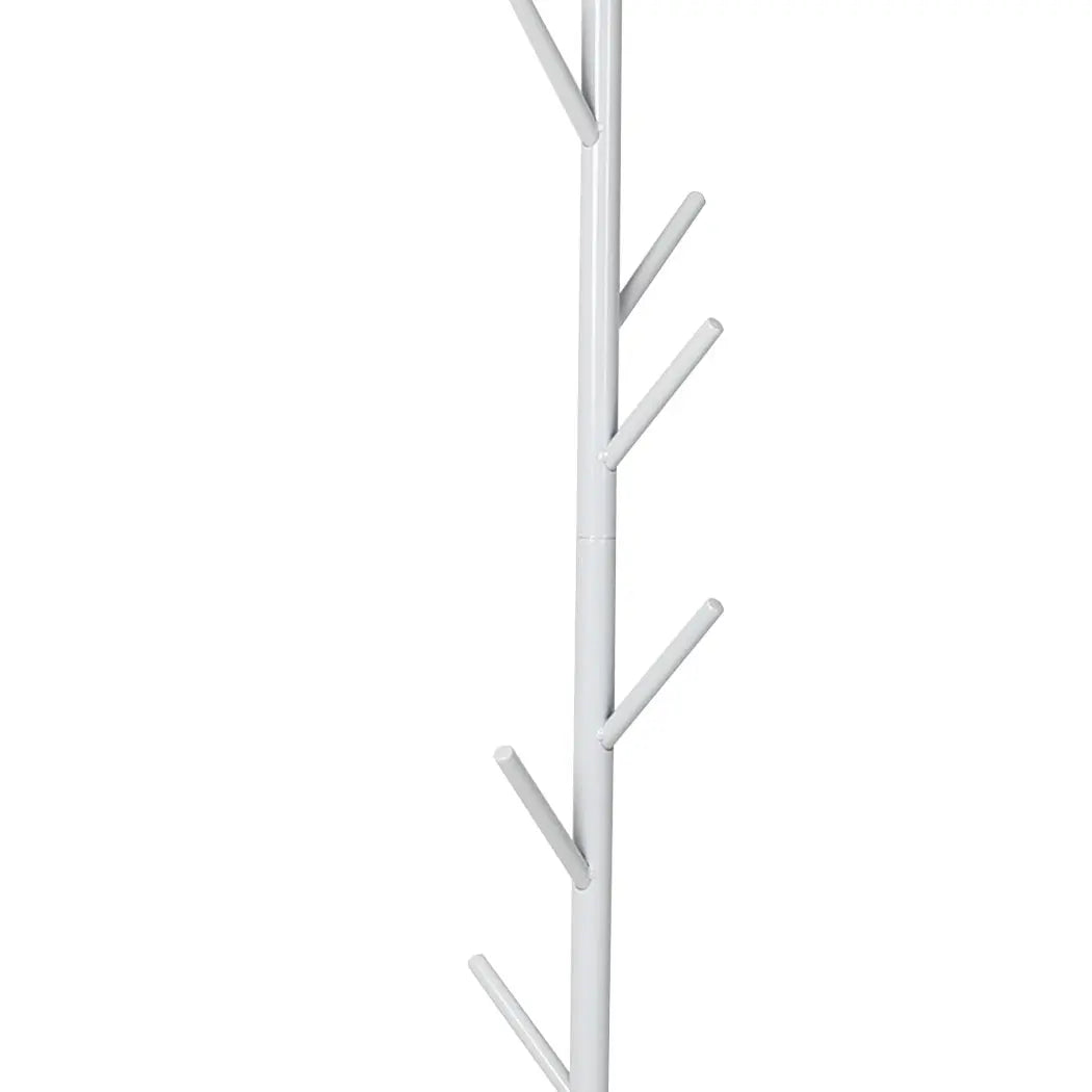 Clothes Stand Garment Coat Rack Metal Rail Portable Hanger Stand Organizer White Deals499