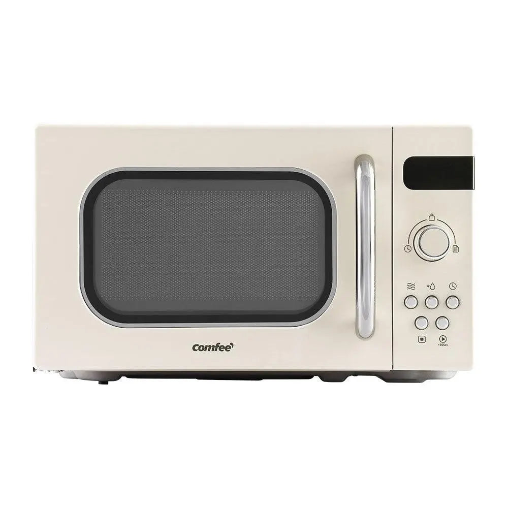 Comfee 20L Microwave Oven 800W Countertop Kitchen 8 Cooking Settings Cream Deals499