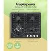 Comfee 60cm Gas Cooktop 4 Burners Kitchen Gas Hob Trivets Stove Cook Top Black Deals499