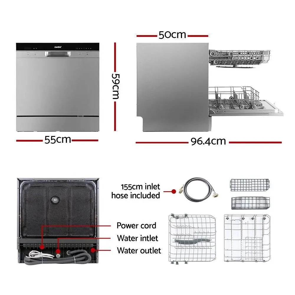 Comfee Benchtop Dishwasher 8 Place Setting Countertop Dishwasher Freestanding Deals499