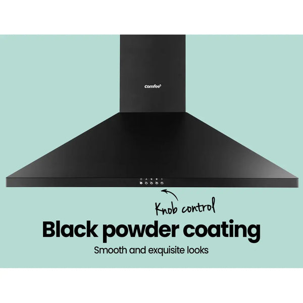 Comfee Rangehood 900mm Range Hood Home Kitchen Wall Mount Canopy 90cm Black Deals499