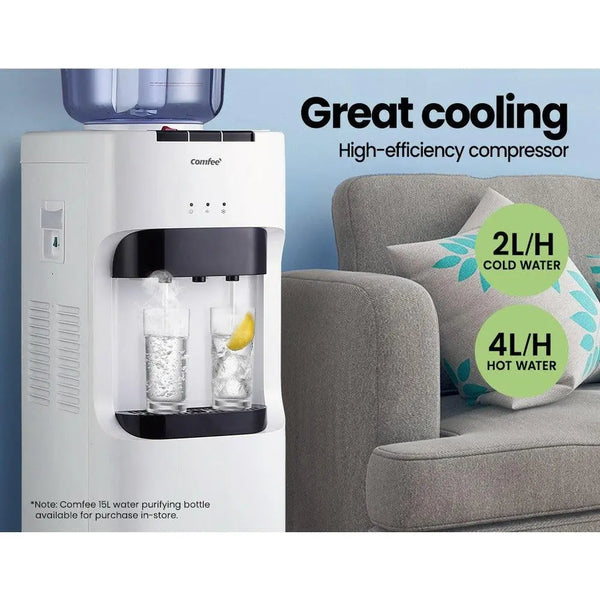 Comfee Water Dispenser Cooler Chiller Hot Cold Taps Purifier Stand White Black Deals499
