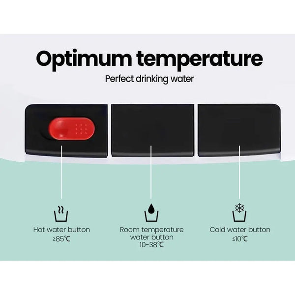 Comfee Water Dispenser Cooler Chiller Hot Cold Taps Purifier Stand White Black Deals499