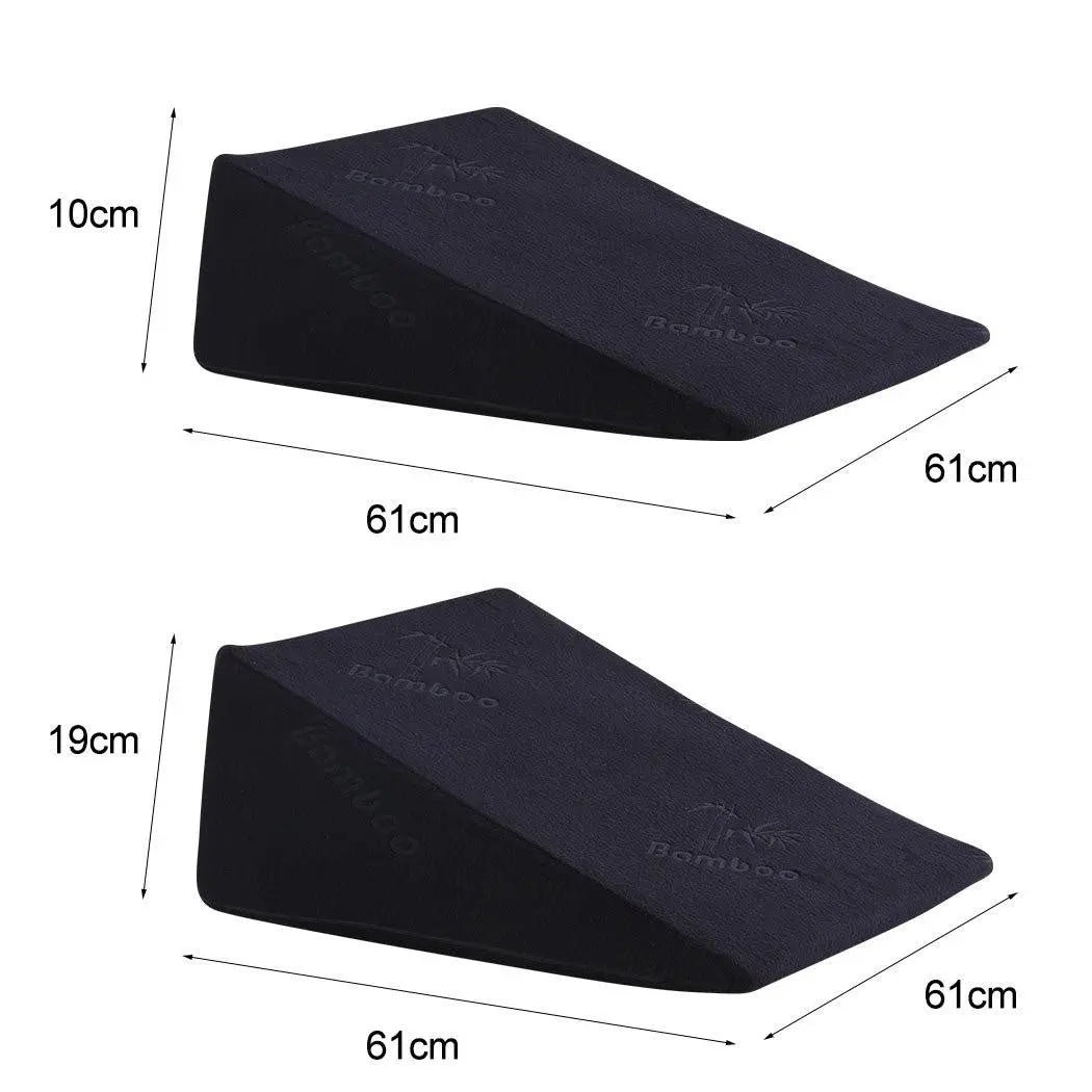 Cool Gel Memory Foam Bed Wedge Pillow Cushion Neck Back Support Sleep with Cover Deals499