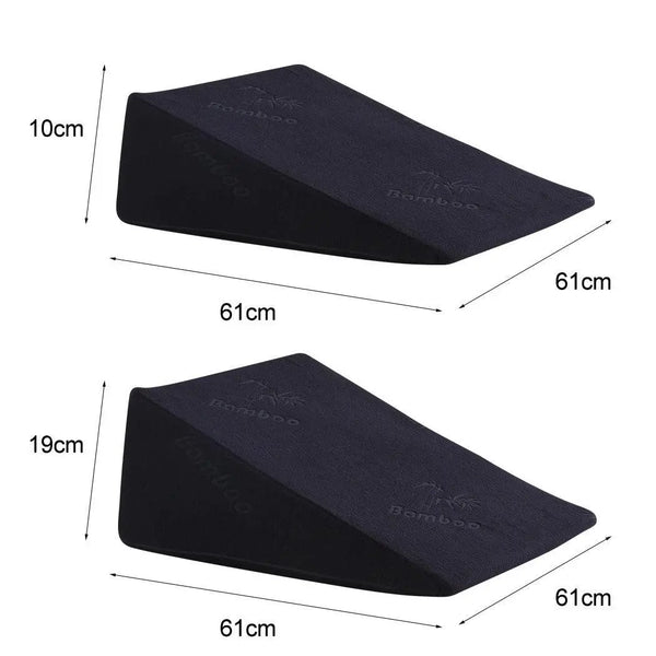 Cool Gel Memory Foam Bed Wedge Pillow Cushion Neck Back Support Sleep with Cover Deals499