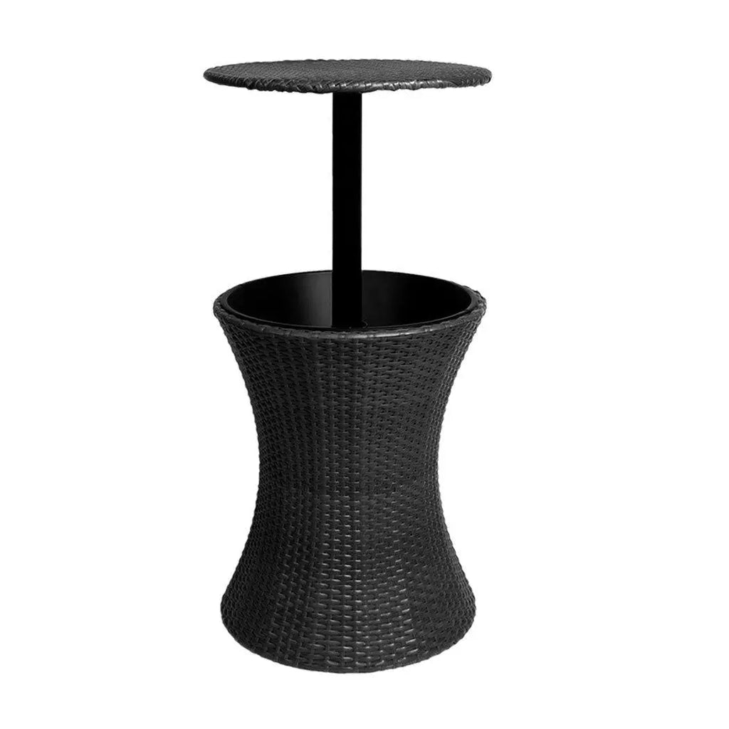 Cooler Ice Bucket Table Bar Outdoor Setting Furniture Patio Pool Storage Box Black Deals499