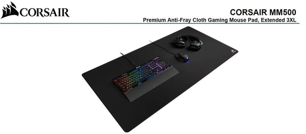 Corsair MM500 EXTENDED 3XL Anti-Fray and Comfort Gaming, 1220mm x 610mm x 3mm GAMING MOUSE MAT CORSAIR