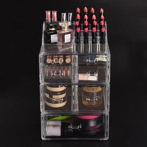 Cosmetic 7 Drawer Makeup Organizer Storage Jewellery Holder Box Acrylic Display Deals499