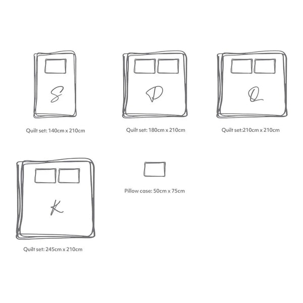 Cosy Club Duvet Cover Quilt Set Doona Cover Pillow Case Blush Beige KING Deals499