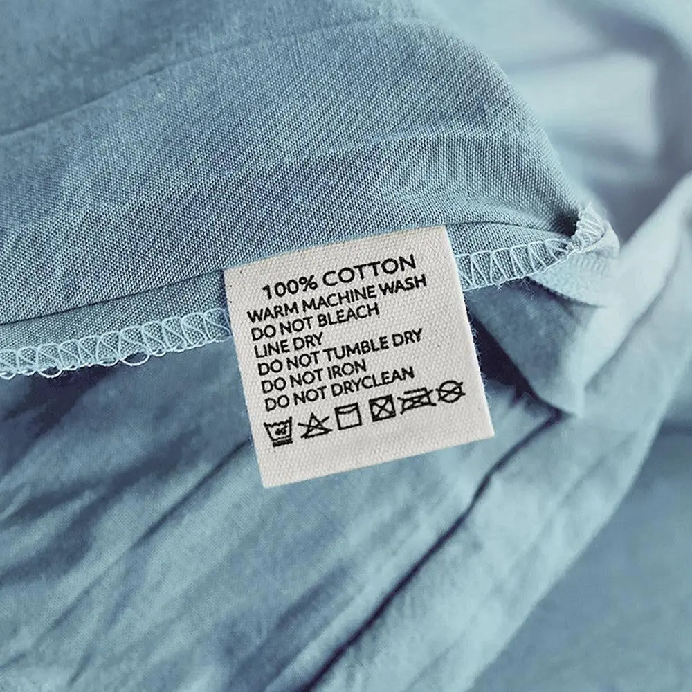 Cosy Club Duvet Cover Quilt Set Flat Cover Pillow Case Essential Blue Double Deals499