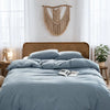Cosy Club Duvet Cover Quilt Set Flat Cover Pillow Case Essential Blue Double Deals499