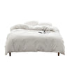 Cosy Club Duvet Cover Quilt Set Flat Cover Pillow Case Essential White Double Deals499