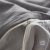 Cosy Club Duvet Cover Quilt Set King Flat Cover Pillow Case Grey Inspired Deals499