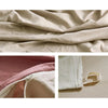 Cosy Club Quilt Cover Set Cotton Duvet Double Red Beige Deals499
