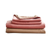 Cosy Club Sheet Set Bed Sheets Set Double Flat Cover Pillow Case Pink Brown Deals499