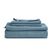 Cosy Club Sheet Set Bed Sheets Set King Flat Cover Pillow Case Blue Deals499