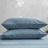 Cosy Club Sheet Set Bed Sheets Set Single Flat Cover Pillow Case Blue Essential Deals499
