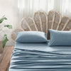 Cosy Club Sheet Set Bed Sheets Set Single Flat Cover Pillow Case Blue Essential Deals499