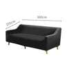 Couch High Stretch Sofa Lounge Cover Protector Recliner Slipcover 4 Seater Black Deals499