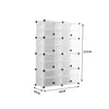 Cube Cabinet DIY Shoe Storage Cabinet Organiser Rack Shelf Stackable 8 Tier Deals499